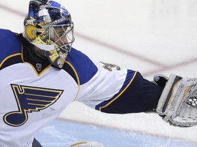 Ryan Miller is moving on from St. Louis. (AP Photo/LM Otero, File)