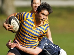 Collingwood Cavaliers’ flanker Carlos Sheppard is one of a core of talented seniors on the roster of the West Vancouver school which is looking to retain its championship status at the 2014 B.C. Boys Double A rugby championships being staged this week at Abbotsford’s Rotary Stadium. (Taehoon Kim photo)