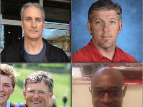 The Province's finalists for the 2014 Head of the Class' Coach of the Year award, are, clockwise from top left: Steve Beauchamp, Doug Corbett, Ibrahim Adamu and Ian Hyde-Lay.