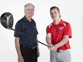 Simon Fraser Clan head golf coach John Buchanan knows his program has a firm grip on its future with young stars like Great Northwest Athletic Conference tournament championship winner Kevin Vigna.  (Photo — Dale Northey, SFU athletics)