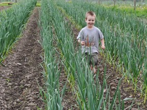 Jacob Abrahams enjoys the run of his parents'  small farm  in  Chilliwack.