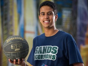 Arman Brar of North Delta's Sands Secondary. (PNG photo by Ric Ernst and Gerry Kahrmann)