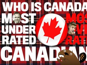We're relying on your votes to help us determine the most overrated and underrated Canadians in time for Canada Day.