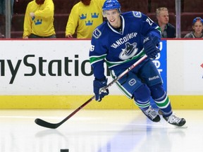 Young defenceman Frank Corrado could be on the Canucks roster next season, depending on how upcoming personnel moves play out. (Photo: Getty Images/NHL)