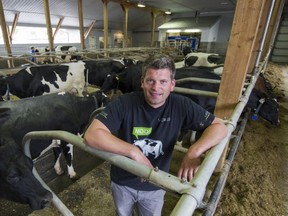 Dairy farmer Peter Torenvliet at the the Bakerview EcoDairy in Abbotsford.