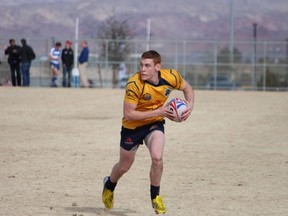 Phil Berna in action for BC Elite Youth Sevens in Las Vegas (Andrew Smith/BC Rugby)