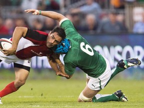 Phil Mack was electrifying last week against Scotland. THE CANADIAN PRESS/Nathan Denette