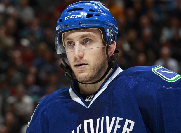 Two injuries, just three goals, an expiring contract and other centre-ice options for the Canucks don't bode well for diminutive centre Jordan Schroeder. (Getty Images via National Hockey League).