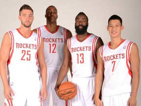 Chandler Parson Dwight Howard James Harden Jeremy Lin