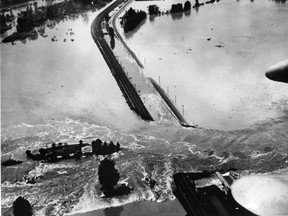 The last bad Fraser River flood in 1948 saw dike break at Hatzic Lake, killed 10, forced 16,000 people to evacuate and wrecked 2,300 homes. (PNG FILES)