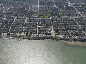 Point Grey Road aerial view