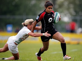 Magali Harvey leads a star-studded lineup for Canada at the Dubai 7s (Photo by Dean Mouhtaropoulos/Getty Images)