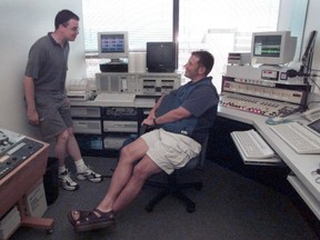 Don Taylor, pictured here in 2000 with John Shorthouse, is now a TSN man. (Gerry Kahrmann/PNG)