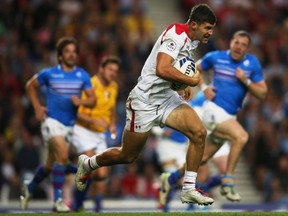 Speedy Justin Douglas makes his sevens return for Canada this weekend in Hong Kong.  (Photo by Hannah Peters/Getty Images)