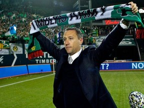 Portland Timbers coach Caleb Porter has taken a dig at the Whitecaps ahead of Saturday's crucial Cascadia derby. (Photo from MLSsoccer.com)