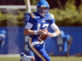 UBC quarterback Carson Williams is surrounded by talent in his senior year at the helm of the 'Birds offence. (Richard Lam/UBC athletics)