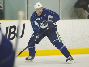 Radim Vrbata skates during the 2014 Vancouver Canucks Training Camp in Whistler, BC, September, 19, 2014. (Richard Lam/PNG)