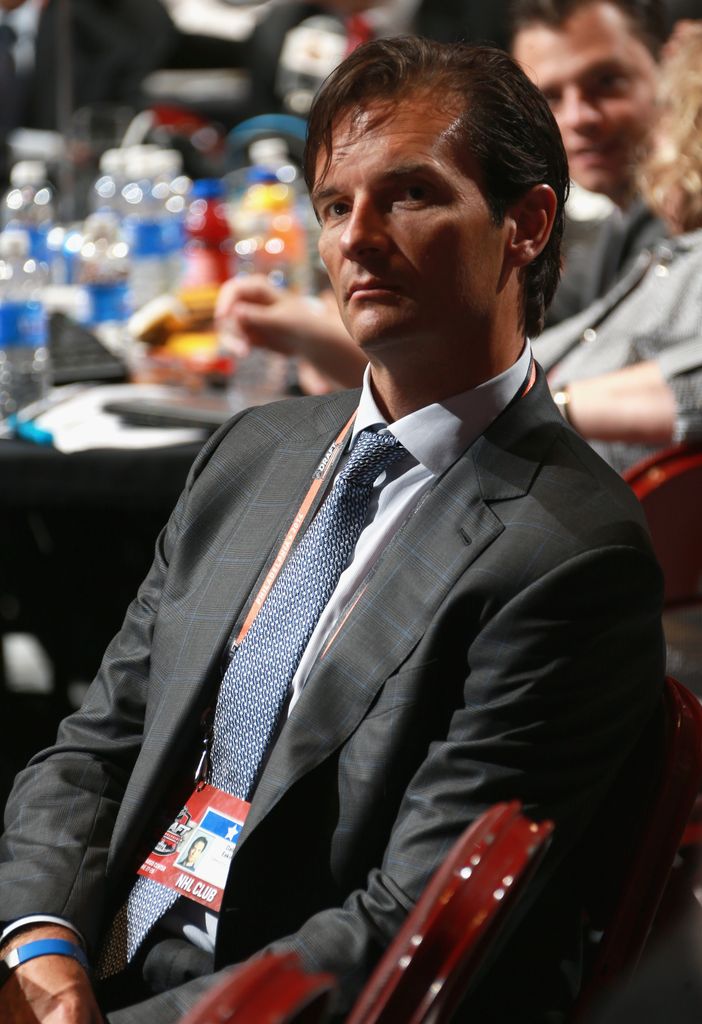 PHILADELPHIA, PA - JUNE 27:  Head coach Dallas Eakins of the Edmonton Oilers attends the 2014 NHL Entry Draft at Wells Fargo Center on June 27, 2014 in Philadelphia, Pennsylvania.  (Photo by Dave Sandford/NHLI via Getty Images)