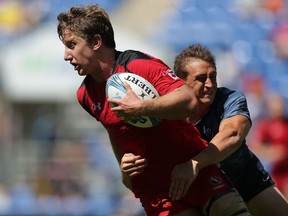 Lucas Hammond has done well as Canada's first choice scrum half. (Photo by Mark Metcalfe/Getty Images)