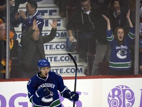 Luca Sbisa may get back in the lineup against the Oilers.  (AP Photo/The Canadian Press, Darryl Dyck)