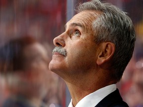Willie Desjardins had a lot to say Saturday night after a 5-1 loss in Los Angeles. Not much of it was good. (Getty Images via National Hockey League).