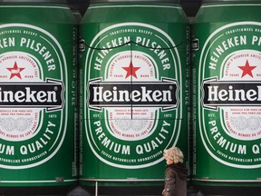Heinken is the league beer sponsor for the MLS.  (KOEN SUYK/AFP/Getty Images)