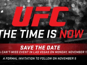 What will the UFC's big announcement be?
