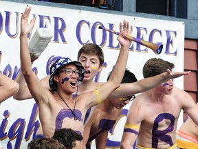 Fans of the VC Fighting Irish had reason to cheer Saturday's shutout win over West Vancouver at O'Hagan. (PNG photo)