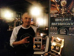 Brewtal Truth extreme beer columnist Adem Tepedelen at the Ninkasi tap takeover at Caffe Brixton, Vancouver craft beer
