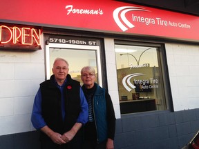 Dave and Cheryl Foreman are the owners of Foreman Auto Centre in Langley. “We pay a lot of taxes,” said Cheryl . “We’re happy to do that, but we’d like to have a voice. We don’t see anyone knocking on our door at election time.”