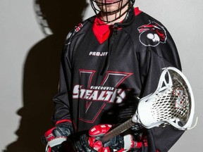 New Vancouver Stealth defender Rory Smith brings a physical presence to the Langley Events Centre  club. (Vancouver Stealth photo.)