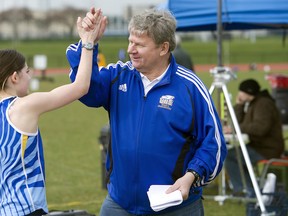 Inspiring his athletes for over a quarter century has been a trademark for UBC track and cross-country coach Marek Jedrzejek. (Richard Lam, UBC athletics)