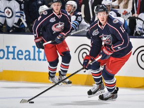 Columbus Blue Jackets centre Ryan Johansen missed practice Thursday for undisclosed reasons but is expected to play against the Canucks today. (Photo by Jamie Sabau/NHLI via Getty Images)