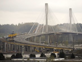 The new Port Mann Bridge (right) opened in 2012, replacing the nearly fifty-year-old span. (Photo by Jason Payne/ PNG)