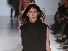 Pixelated photo gives a G-rated demonstration of Rick Owens’ designs. (PNG FILES)