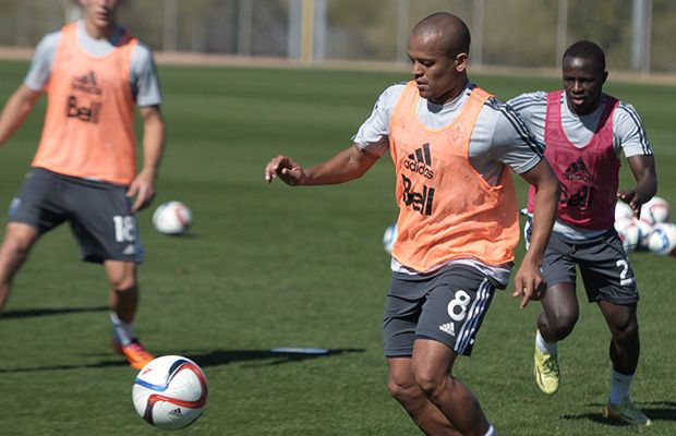 And then there was one. Welsh forward Robert Earnshaw is the last trialist standing. (Marc Weber)