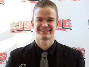 Trinity Western's Nick Del Bianco was picked the CIS men's volleyball Player of the Year. (TWU athletics)
