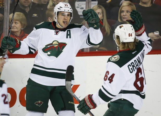 Zach Parise, Mikael Granlund,