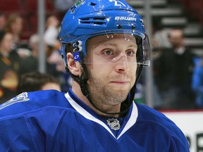 Brandon McMillan is expected to replace Zack Kassian and make his Canucks debut today in New York against the Rangers. (Getty Images via National Hockey League).