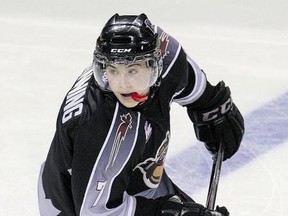 Ty Ronning scored the winner for the Vancouver Giants Friday night. (Province Files.)
