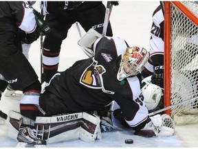 Goaltender Cody Porter was one of the few bright spots for the Giants Saturday. (Province Files.)