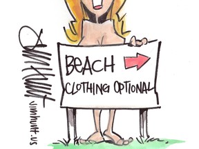 clothing optional beach lori welbourne jim hunt
