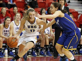 UBC's Kris Young set a new single-game scoring record for UBC on Thursday in the first round of the CIS national championships at Laval. (Mathieu Belanger/Laval University)