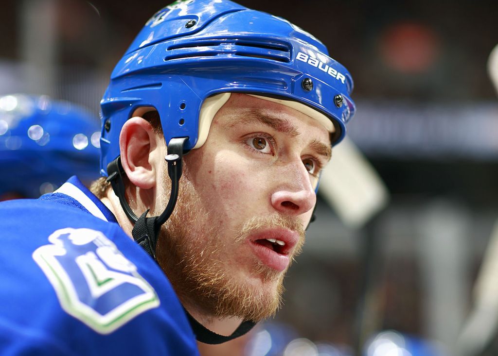 With Brad Richardson injured again, Shawn Matthias could be back at centre today because the Canucks will need a bigger presence down the middle against the Kings. (Getty Images via National Hockey League).