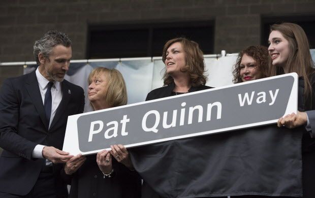 Pat Quinn street named 20150317