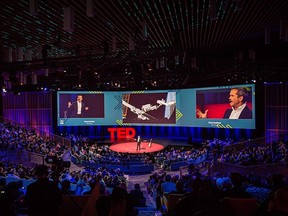 A session from TED 2014. Speakers get only 18 minutes to engage their audiences. Photo: Ryan Lash/TED