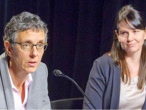 Ashley Howard (right), shown here with vice-president of students Louise Cowin, will "soon be leaving," UBC, according to a school announcement Wednesday. Howard had been UBC athletics and recreation managing director since July, 2013. (Province Files.)