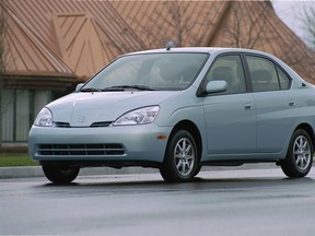 The 2000 Toyota Prius as it looked when it first went on sale in Canada. To date, over 30,000 Priuses have been sold across the country.