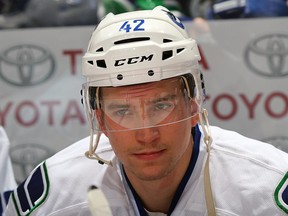 Sven Baertschi has reason to smile in coming off a career-high 15 goals and signing a two-year contract extension. (Getty Images).