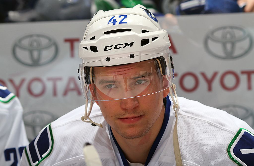 Sven Baertschi has been called up by the Canucks ahead of Game 4 in Calgary. (Photo by Jonathan Kozub/NHLI via Getty Images)